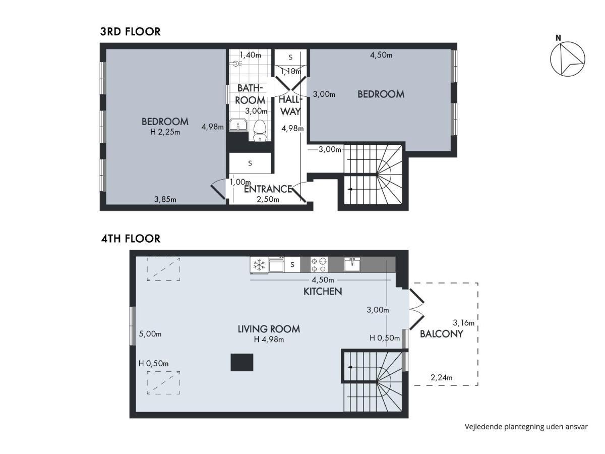 Sanders Main - Endearing Two-Bedroom Duplex Apartment With A Balcony Next To Magical Nyhavn Kopenhag Dış mekan fotoğraf